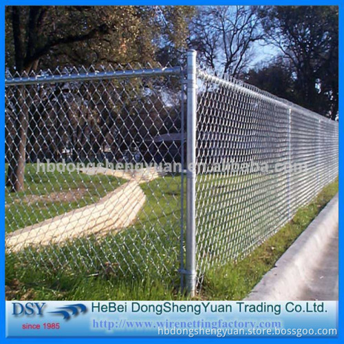 high quality chinese beautiful chain link fence/6' high x 10' long chain link portable panels temporary fences for